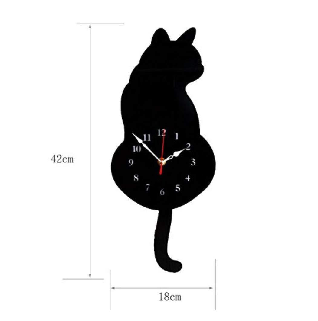 Wall Clock Acrylic Modern Cute Cat