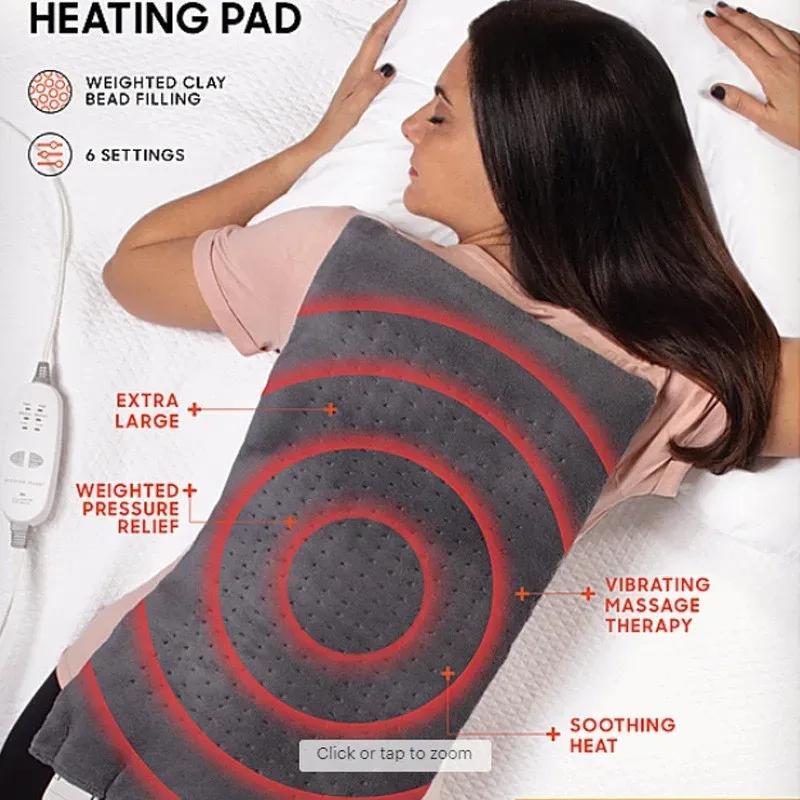 Heating Pad with 6 Temperature and 4 Timer Settings