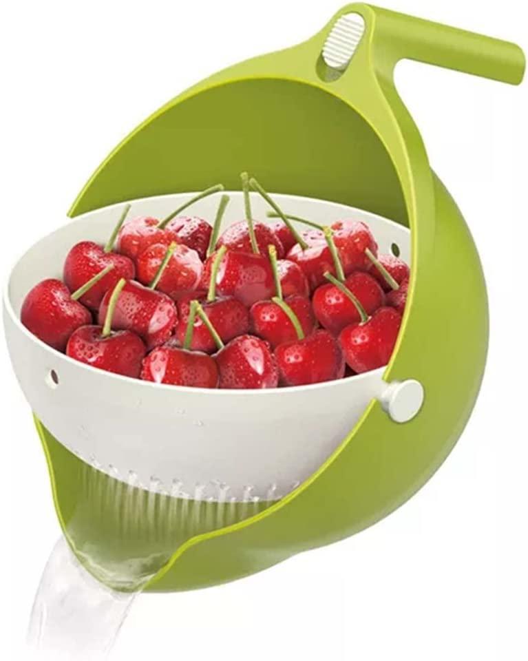 Detachable Double-Layer Kitchen Plastic Colander Strainer