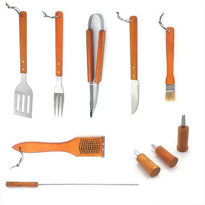 18 Pcs Stainless Steel BBQ Accessories Tool