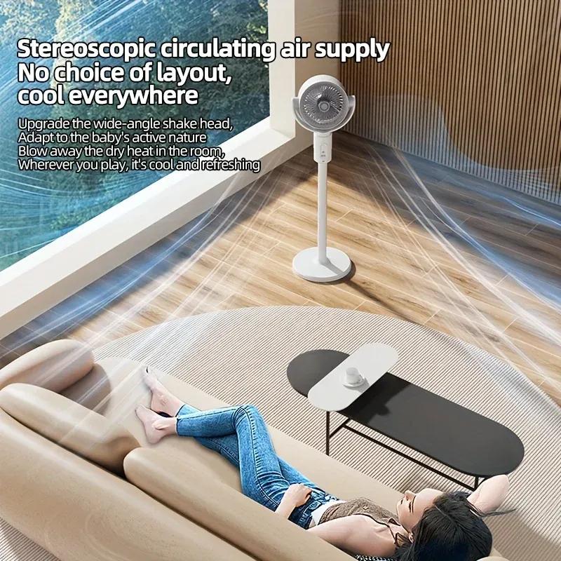 3-In-1 Portable Movable Air Circulation Fan Detachable Adjustable Small Fan 