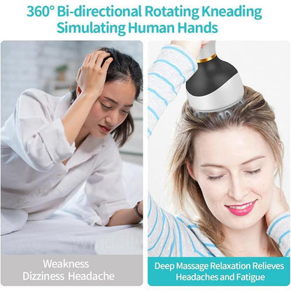 Wireless Scalp Massager for Hair Growth & Stress Relief