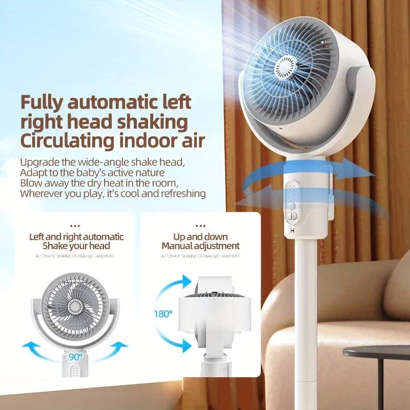 3-In-1 Portable Movable Air Circulation Fan Detachable Adjustable Small Fan 